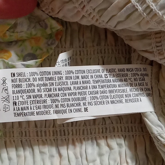 ENGLISH FACTORY ANTHROPOLOGIE Womens Dress Used Preowned SMALL PUFF SLEEVE yy - Picture 6 of 12